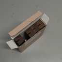 UNIQOOO 4 Pack Wood Table Number Stands | 1/8” Thick Acrylic Sign Holders | Oak Wood Display Stands | Place Card Holder, Perfect for Retail Shop Wedding Dinner Party, Events Decoration, Retail Shop