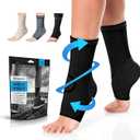 POWERLIX Legs Orthopedic Brace Compression Support Sleeve (Pair) for Swelling, Sprain, Plantar Fasciitis, Arthritis, Tendinitis