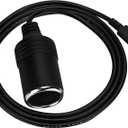 12V USB Type-C Male Plug to Car Cigarettes Adapter Female Socket PD Power Cable,Work with 45W~65W PD USB C Charger,for Dash Cam, GPS, Car Led Light Strips