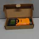 Stud Finder Wall Scanner - 5 in 1 Stud Finder Tool w/Smart Chip and HD LCD Display, Stud Detector Beam Finders for the Center and Edge of Wood AC Wire Metal Studs Joist Pipe (blood Orange)