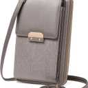 Leather Crossbody Bags Small Cell Phone Bag for Women with Adjustable Strap