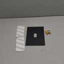 Universal Metal Doorbell Faceplate  Screw-Mount to Wall, No-Drill Adhesive Mount, Sits Between Doorbell & Wall, Weatherproof Matt-Finish Metal  Covers Holes & Scratches (White)