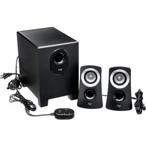 Logitech Z313 2.1 Channel Multimedia Speaker System with Volume Control Remote