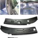 HECASA Windshield Wiper Cowl Vent Grille Cover Panels Hood Compatible with 1999-2004 Ford Mustang Replacement for 3R3Z 6302228 AAA/3R3Z6302228AAA/FO1270102 Driver & Passenger Side