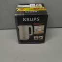 KRUPS 1.5L Electric Kettle Stainless Steel Cool Touch Interior, Fast Boiling, One Cup in 80 Seconds, Double Wall, Auto Off, Keep Warm, Hot Water Kettle Electric, Cordless, Black/White