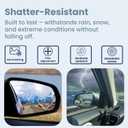 3 x Heart Shaped Blind Spot Mirrors for Cars  360 Adjustable Convex Side Mirrors for Blind Spot Detection  Cute Heart Design Stick-On Rearview Mirrors for Cars, SUVs & Trucks  Universal Fit