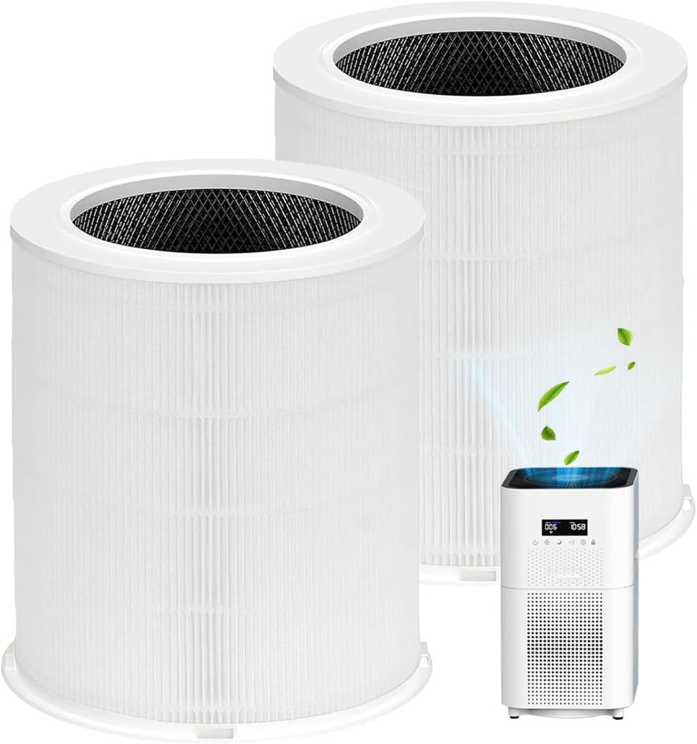 AP401 AP402 Filter Replacement, Compatible with Dayette AP401 AP402 and JOWSET AP402 AP403 Air Purifier, 4-Stage Filtration System, 2 Pack (AP401 AP402 Filter)
