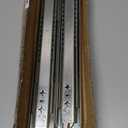 1 Pair 36 Inch 260 Lb Capacity Heavy Duty Locking Drawer Slides with Screws,Side Mount Full Extension 3 Fold Ball Bearing Stainless Steel Drawer Rails,Hardware Drawer Runners Tracks