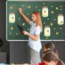 48 Pcs Mason Jar Bulletin Board Cutouts Colorful Mason Jar Classroom Cutouts Summer Bulletin Board Decorations for Hawaii Welcome Party Classroom, 16 Styles