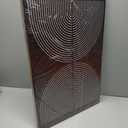 Mid Century Modern Black and Beige Wall Art, Set of 2 Boho Minimalist Abstract Line Wall Decor Picture Mid Century Beige and Black Poster Canvas Print for Bedroom Living Room 16x24 inch Framed