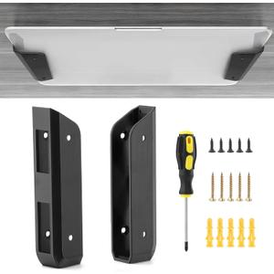 Wall & Under Desk Laptop Mount Holder with Adhesive Screws,1.02"/ 26 mm Thick, Universal for Laptop, Mac mini, MacBook, Keyboard with Anti-Scratch Pads