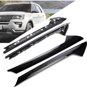 Windshield A-Pillar Molding Trim Compatible with 2011-2019 Ford Explorer Replaces 926-450,926-451,BB5Z7803137AA, BB5Z7803145AA, BB5Z7803136AA, BB5Z7803144AA(Left and Right 4 Pack Outer and Inner)