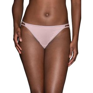 Vanity Fair womens Illumination String Panties (Regular & Plus Size) Bikini Style Underwear, Bubbly, 7 US