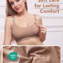 HOFISH Cooling Nursing Sleep Bra  Wirefree Mesh Maternity Bralette with One-Hand Access & Air-Knit Comfort (XXL)