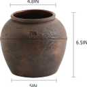 Farmhouse Vase for Home Decor, Vintage Rustic Terracotta Flower Vase Suitable for Home Decor, Living Room, Shelf, Dining Table. ZSHLXM