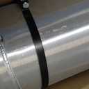 JSD 12.5 Gallons 12" x 26" Aluminum Spun Round Gas Tank Fuel Cell Tank Center Fill 3/8" NPT Outlet