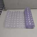 Bath and Shower Safety Mats 40x16 inch, Non Slip with Suction Cups for Bathroom Stall and Tub Floor, Extra Large and Machine Washable, Drain Holes Keep Bathtub Clean