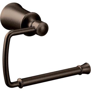 Moen Dartmoor Oil Rubbed Bronze Single Post Toilet Paper Holder, YB2108ORB