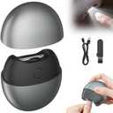 3 in 1 Automatic Electric Nail Clipper, 2026 New Electric Nail Clipper, Automatic Nail Trimmer with Light and Nail Scraps Storage, Electric Toenail Clippers for Seniors Adults (Gray)