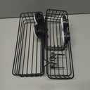 TAILI Shower Caddy Suction Cup 2 Pack with Hooks & Soap holder, Heavy Duty Shower Organizer for Bathroom, No Drilling Bathroom Organizer with Large Capacity, Black Metal Storage Basket