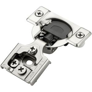 20 Pack 10 Pairs 3/8 Inch Overlay Soft Close Hinges for Kitchen Cabinet - Satin Nickel Hidden Stainless Steel Concealed Self Closing