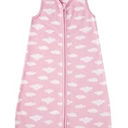 DaysU Micro Fleece Baby Sleep Sack 0-6 Months, 1.0 TOG Baby Sleeveless Wearable Blanket with 2-Way Zipper, Sleeping Bag for Baby Girl, 1 Pack, Pink Cloud
 (Medium)