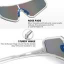 STORYCOAST Polarized Sports Sunglasses for Men Women,Driving Fishing Cycling Mountain Bike Sunglasses UV400 Protection