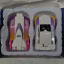 Transforming Car Robot Toys, Unicorn Racing Car Set, Boys and Girls, Automatic Deformation, Magnetic Connections, Educational, Collision to Magical Unicorns, Birthday Party (Pink)