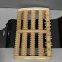 Brookstone Foot Massager for Neuropathy & Plantar Fasciitis Relief - Wooden Foot Roller Massager, Neuropathy Pain Relief for Feet - Mom Gifts for Women Portable for Home or Travel (Oak)