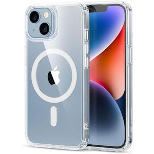 ESR for iPhone 14/iPhone 13 Case, Compatible with MagSafe, Shockproof Military-Grade Protection, Scratch-Resistant Back, Magnetic Phone Case for iPhone 14/iPhone 13, Classic Hybrid Case, Clear