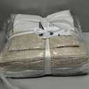 Madison Park Essentials King Comforter Set, Bed in A Bag Comforter & Sheet Set, Modern Casual Stripes Print, All Seasons, Soft Microfiber Bedding Makeover, Matching Shams, King Taupe/Grey 7 Piece