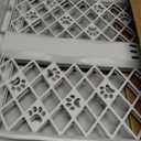 MYPET North States Paws Portable Pet Gate: 26-40" Wide. Pressure Mount. No Tools Needed. Made in USA. Dog Gate 23" Tall, Expandable, Durable Dog Gates for Doorways, Light Gray