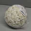 Bridal Wedding Bouquet Round Bling Brooch Bouquet Throw Toss Artificial Rose Flower Bunch for Bride Bridesmaid Wedding Quinceanera(Ivory, 8.7")