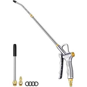 JASTIND Upgrade Air Blow Gun with Adjustable Air Blower Nozzle, Up to 27 Inches Extension with 4.9 Inches Steel Air Flow Nozzle, High Volume Pneumatic Dust Clean Tool for Air Compressor Accessory