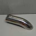 A-KARCK Turn Down Exhaust Tip 3.5" Inlet, Polished Tailpipe Tip with 3.5" Inlet & Outlet 12" Overall Length, Stainless Steel Structure for High Temperature Resistance