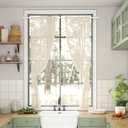 4PCS White Tension Curtain Rod 18-36 Inch Adjustable Curtain Rod No Drilling Tension Rods Small Spring Tension Curtain Rods, for Windows, Door And Closet. (With 4 Set Rod Holders)