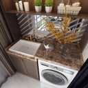 Burgeliy Peel and Stick Waterproof Wallpaper15.8591in Vinyl Wrap Protector Auto Modification Tint Film Dark Brown Marble Shiny Granite for Kitchen Countertops Table Desk Furniture Self Adhesive Film