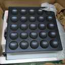 Commercial Mini Dutch Pancake Maker,25PCS Dorayaki Maker,Non-stick Dutch Poffertjes Grill,Stainless Steel Muffin Waffle Maker,Electric Hotcakes Machine for Breakfast,Snacks,Desserts