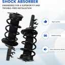 2PCS Front Shock Struts Assembly for 2014-2020 Nissan Rogue 2017-2020 Nissan Rogue Sport Qashqai