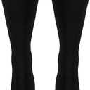 Truform 20-30 mmHg Compression Stockings for Men and Women, Knee High Length, Closed Toe, Black, 2X-Large