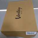 Vostey Mens Motorcycle Boots With Side Zipper Dress Boot (Black) Size: 9.5