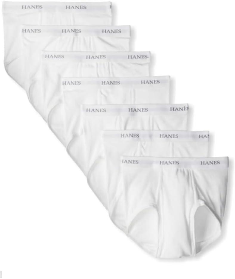 Hanes Men's Ultimate Underwear Briefs Pack, 7-Pack, Moisture-Wicking Underwear, Cotton Briefs, S