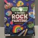 Dan&Darci Kids Rock Painting Kit - Glow in The Dark - Christmas Gifts Arts & Crafts for Boys and Girls Ages 6-12 - Craft Activities Kits - Creative Art Toys for 6, 7, 8, 9, 10, 11 & 12 Year Old Kid
