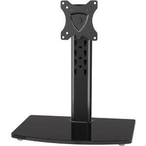 MOUNT PRO Single Monitor Stand Fits Max 32 inch Screen, Free-Standing Computer Desk Stand, Display Mount with Height Adjustable, Swivel, Tilt, Rotation, VESA Monitor Stand 100x100 (Black)