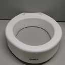 Carex Elongated Hinged Toilet Seat Riser, Adds 3.5 Inches of Height to Toilet, 300 Pound Weight Capacity, Raised Toilet Seat