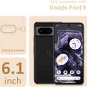 Christmas Phone Case for Google Pixel 8 - Clear Transparent Soft TPU Protective Cover with Xmas Gingerbread Man Pattern, Shockproof Cute Case for Boys Girls (6.2 Inch)