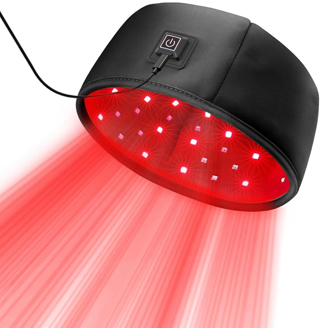 Laser Cap, FDA Cleared Laser Hair Growth Cap, Red Light Therapy promote hair growth in women and men