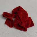 MEEDEE 3 Inch Red Fringe Silk Ribbon for Wreaths, Flower Bouquet, Photography, Dress Sash, Baby Shower, Wedding Decor (3 Yards)