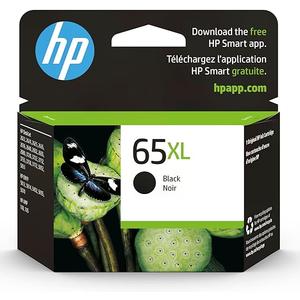 HP 65XL Black High-yield Ink Cartridge for HP Printers | Works with Printer Series: AMP 100, DeskJet 2600, 3700; ENVY 5000 | Eligible for Instant Ink | N9K04AN