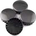 Rhinotuning 4PCS 3.25 Wheel Center Caps for Chevy Silverado 1500 Suburban Tahoe Yukon Sierra 1500 2015-2024 82.5mm(3.25in)/73.5mm (2.89in) Hub Caps (Carbon Fiber)